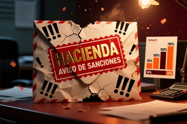 Advertencia sobre sanciones de Hacienda por no declarar apuestas