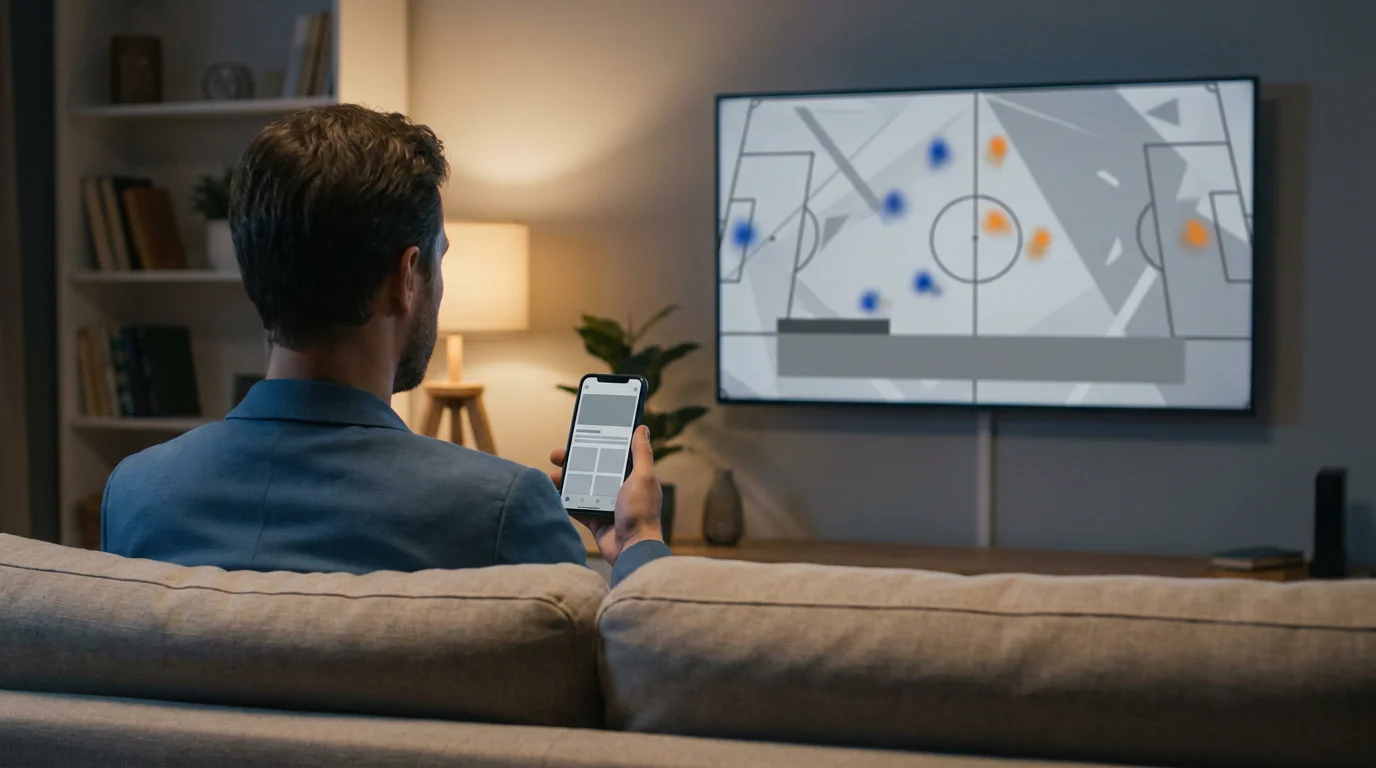 Apuestas en directo durante un partido de fútbol americano