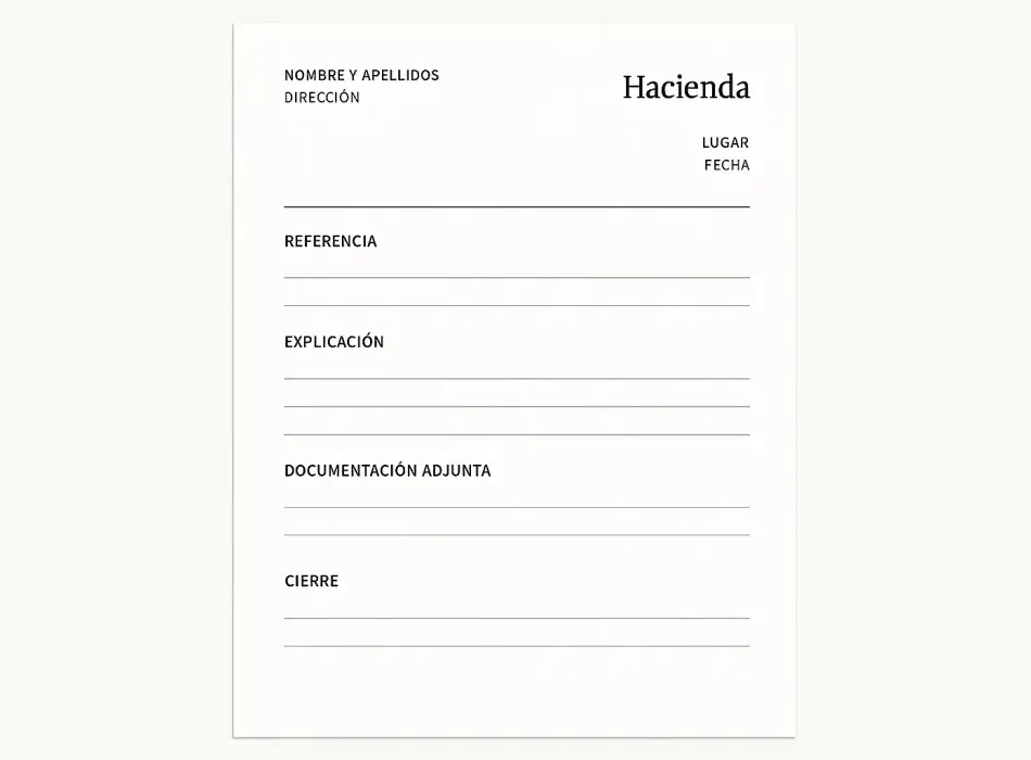 Carta de respuesta formal a requerimiento de Hacienda - Formato y estructura correcta