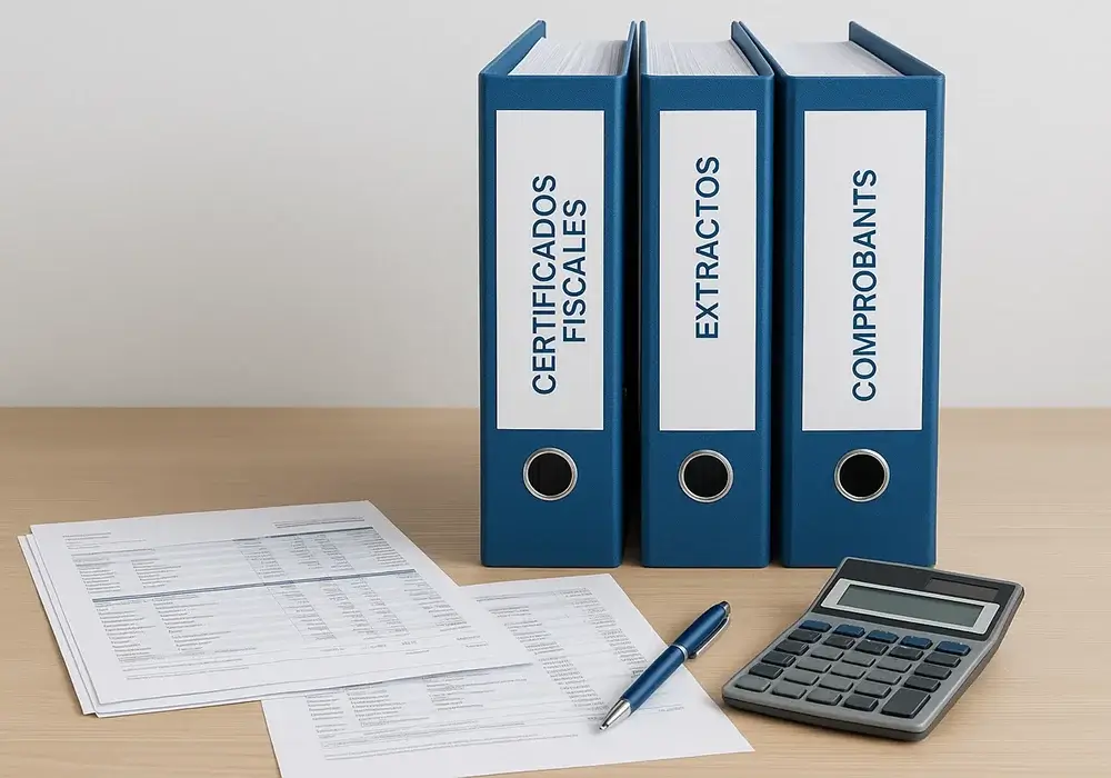 Documentación organizada para responder a requerimiento - Certificados y extractos bancarios