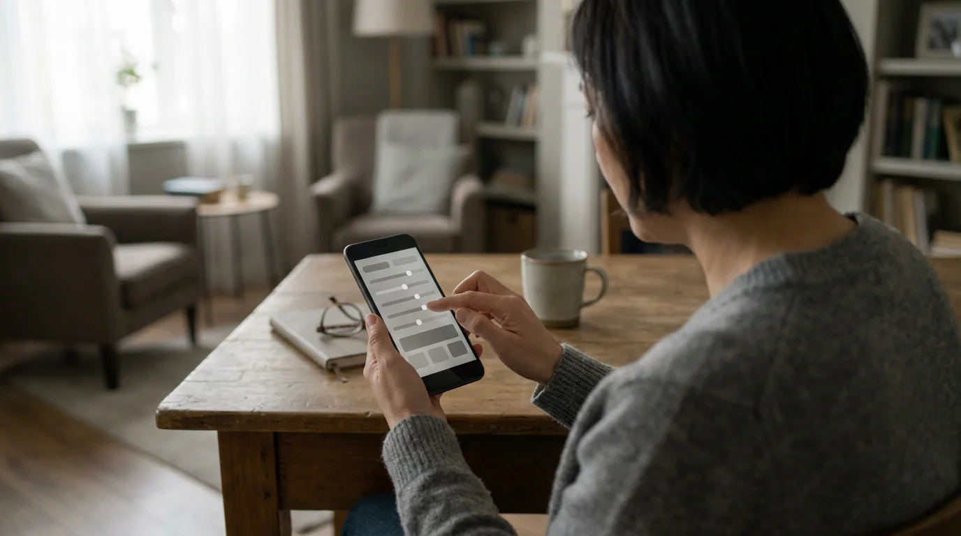 Usuario configurando límites de depósito en aplicación móvil de apuestas