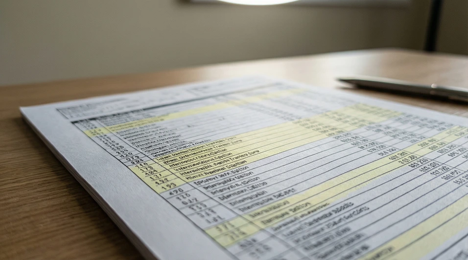 Extracto bancario mostrando movimientos de transferencias internacionales