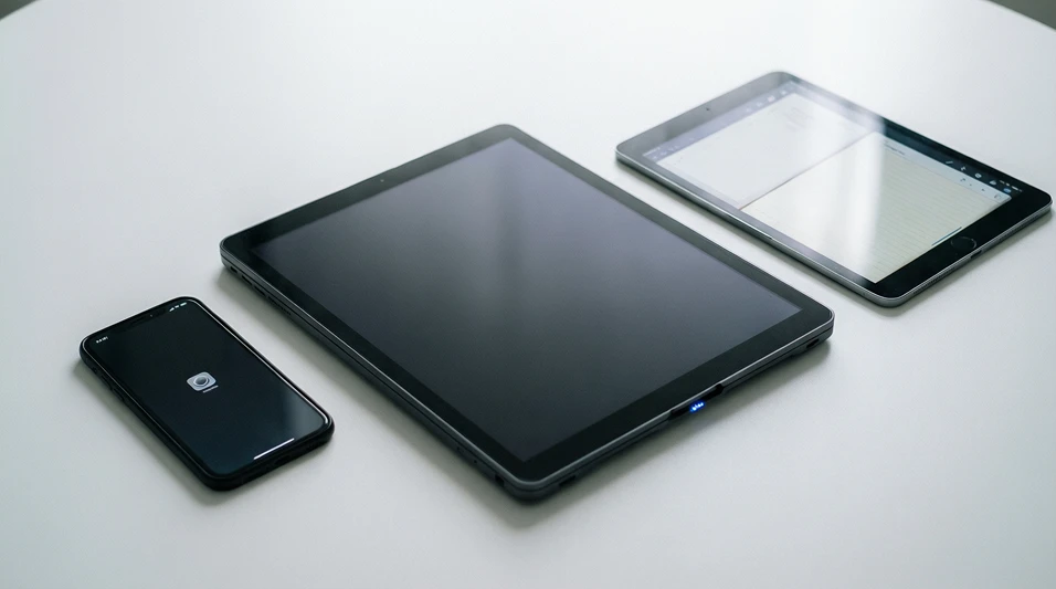 Diferentes dispositivos tecnológicos representando distintos niveles de usuario