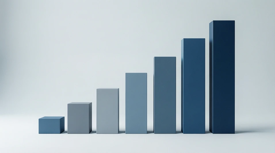Gráfico de tramos impositivos sobre fondo claro