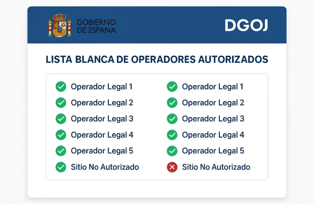 Cómo verificar licencia DGOJ de casas de apuestas en la lista blanca oficial